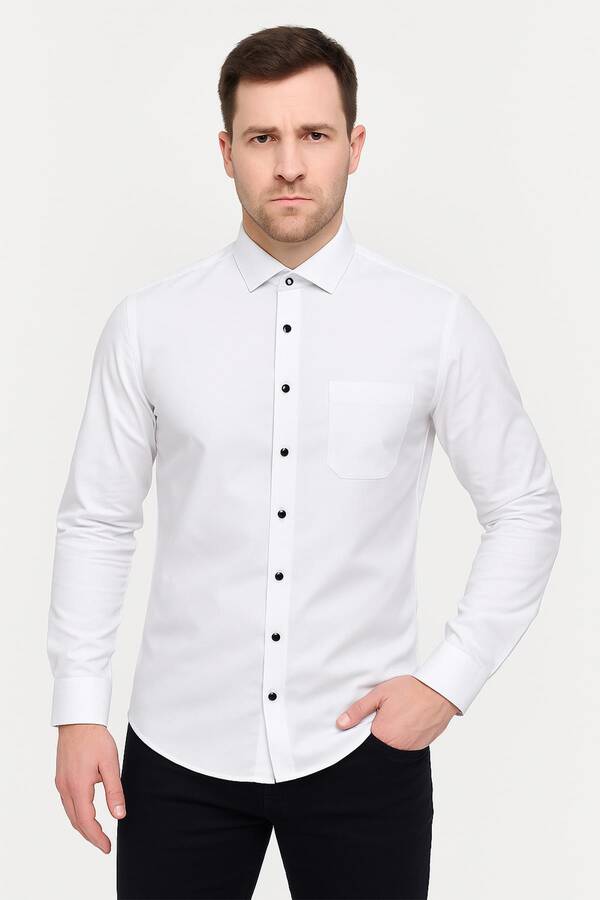 Damatlık Gömlek Slim Fit