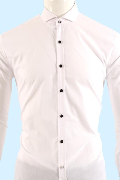 Damatlık Gömlek Slim Fit - Thumbnail