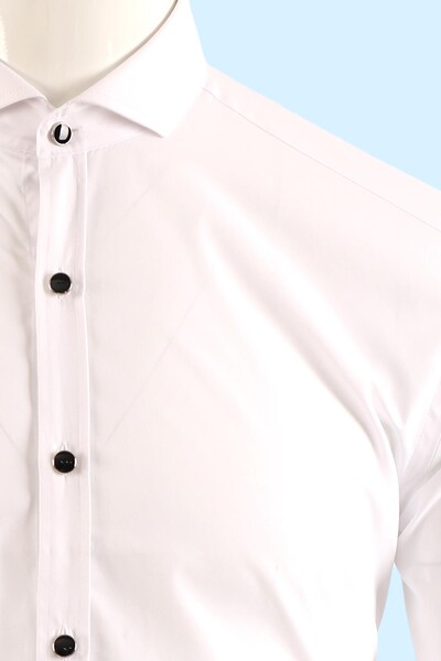 Damatlık Gömlek Slim Fit - Thumbnail