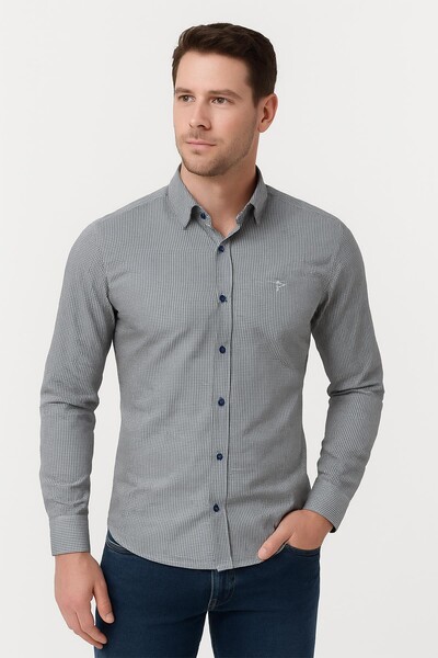 Erkek Gömlek Regular Fit - Thumbnail