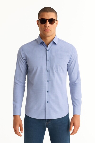 Erkek Gömlek Regular Fit - Thumbnail