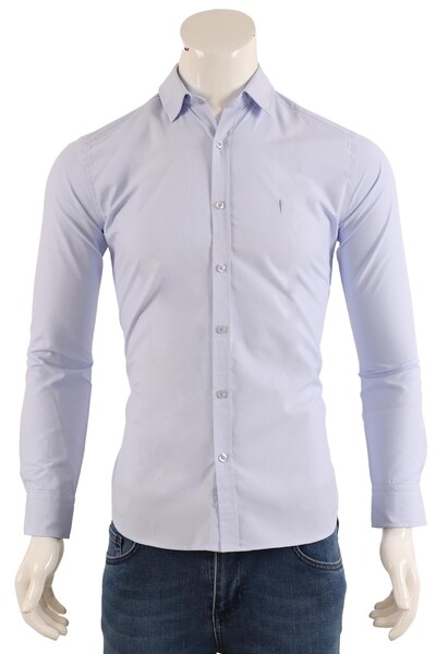 Erkek Slim Fit Gömlek - Thumbnail