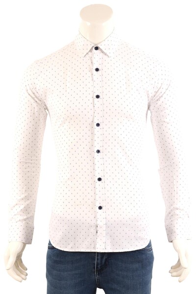 Erkek Slim Fit Gömlek - Thumbnail