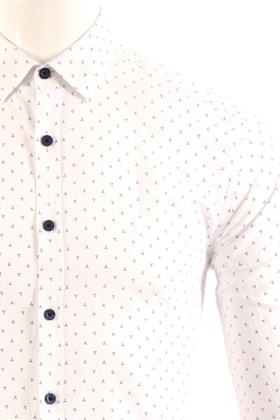 Erkek Slim Fit Gömlek - Thumbnail