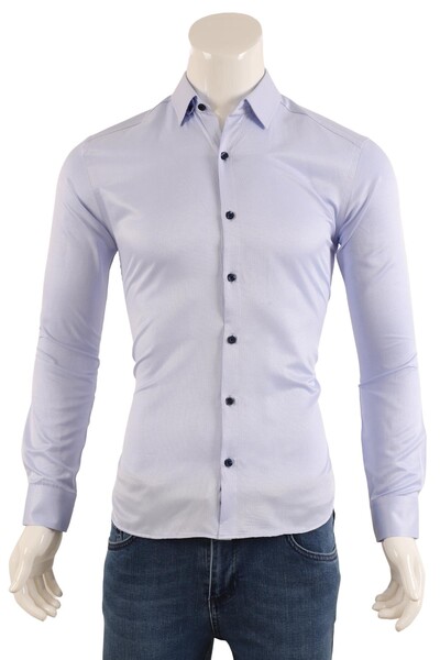 Erkek Slim Fit Gömlek - Thumbnail