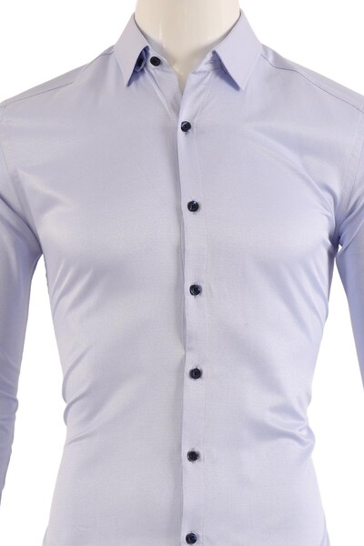 Erkek Slim Fit Gömlek - Thumbnail