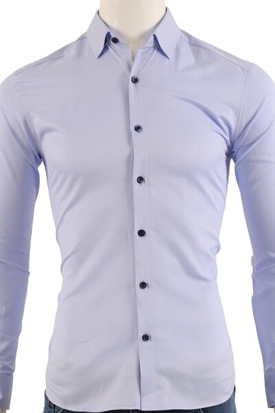 Erkek Slim Fit Gömlek - Thumbnail