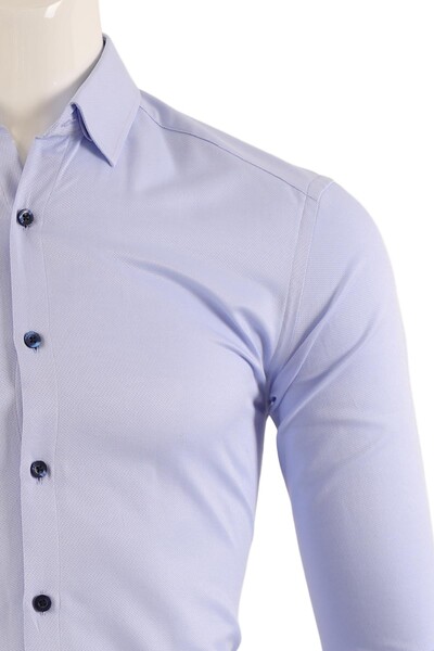 Erkek Slim Fit Gömlek - Thumbnail