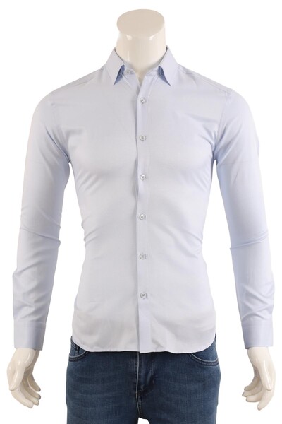 Erkek Slim Fit Gömlek - Thumbnail