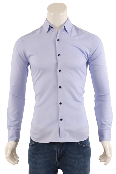 Erkek Slim Fit Gömlek - Thumbnail