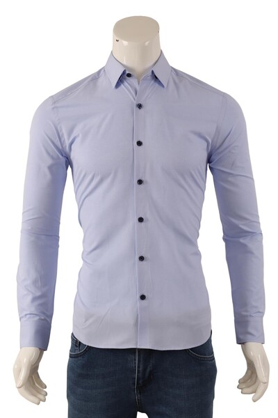 Erkek Slim Fit Gömlek - Thumbnail