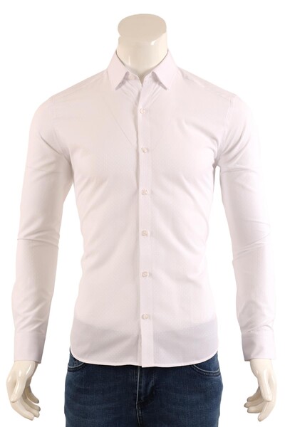 Erkek Slim Fit Gömlek - Thumbnail