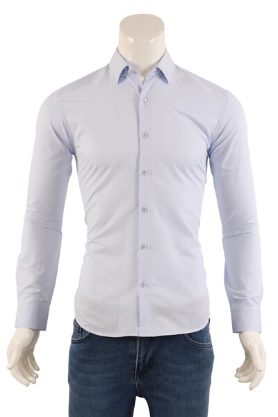 Erkek Slim Fit Gömlek - Thumbnail