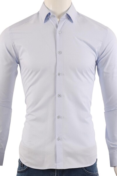 Erkek Slim Fit Gömlek - Thumbnail