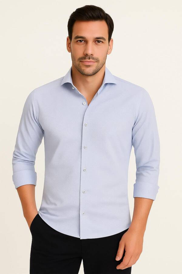 Erkek Slim Fit Gömlek - 1