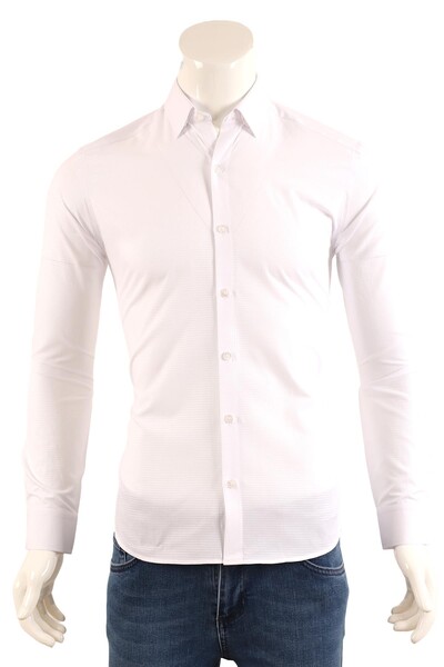 Erkek Slim Fit Gömlek - Thumbnail