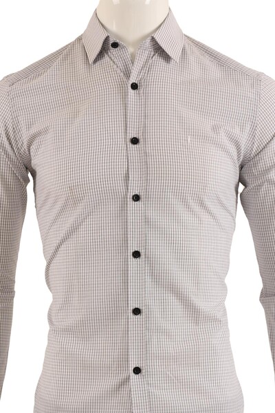 Erkek Slim Fit Gömlek - Thumbnail