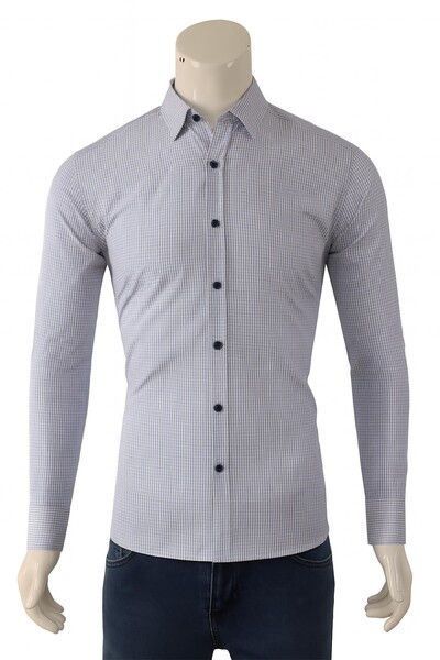 Erkek Slim Fit Gömlek - Thumbnail