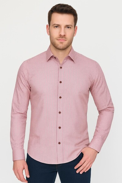 Erkek Slim Fit Gömlek - Thumbnail