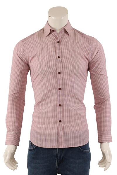 Erkek Slim Fit Gömlek - Thumbnail