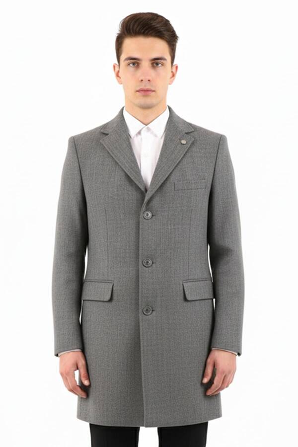 Erkek Slim Fit Kaban