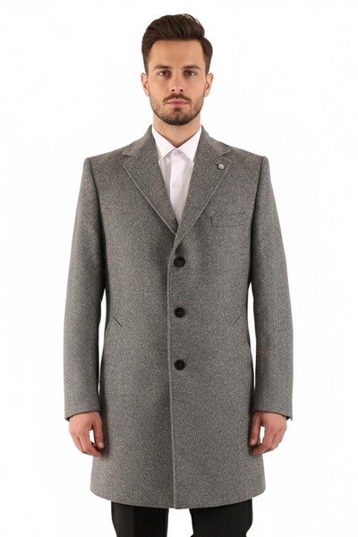 Erkek Slim Fit Kaban - Thumbnail