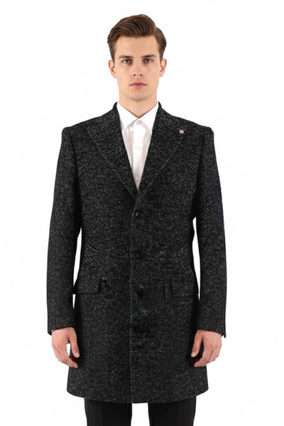 Erkek Slim Fit Kaban - Thumbnail