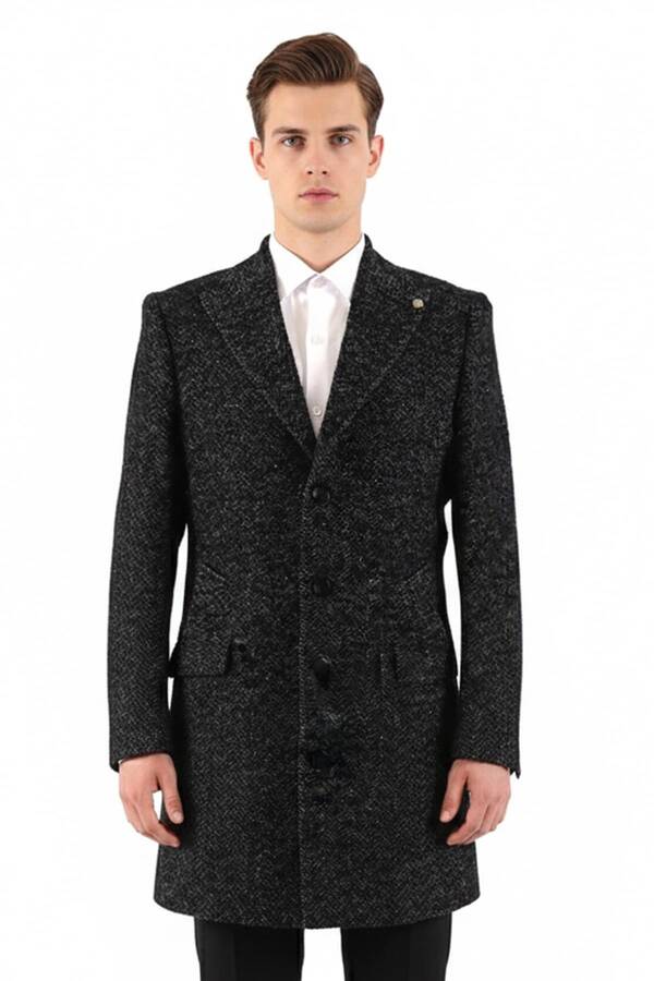 Erkek Slim Fit Kaban