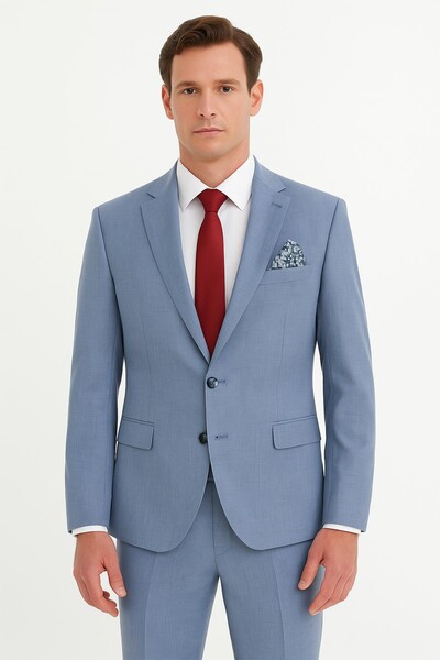 Erkek Takım Elbise Slim Fit - Thumbnail