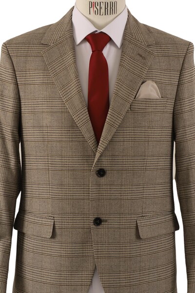 Erkek Tek Ceket Regular Fit - Thumbnail