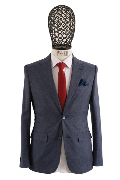 Erkek Tek Ceket Slim Fit - Thumbnail