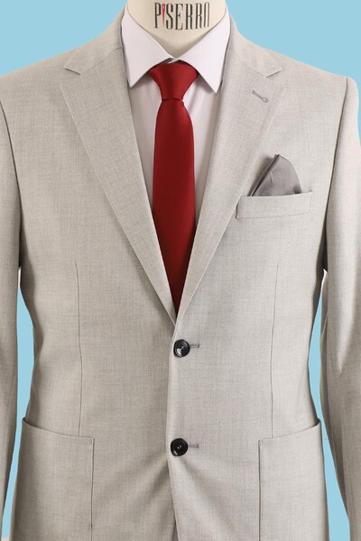 Erkek Tek Ceket Slim Fit - Thumbnail