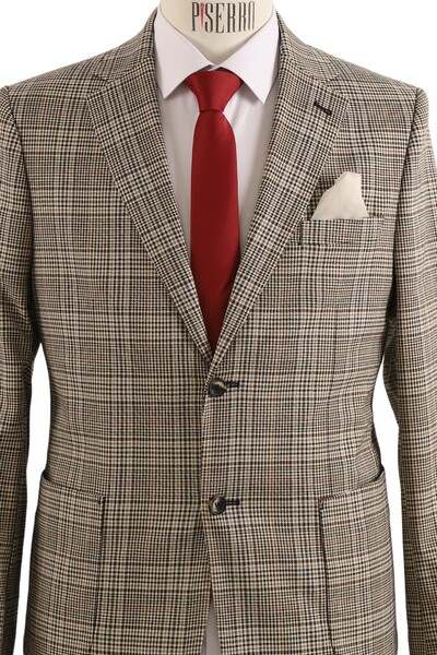 Erkek Tek Ceket Slim Fit - Thumbnail