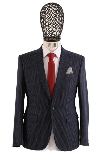 Erkek Tek Ceket Slim Fit - Thumbnail