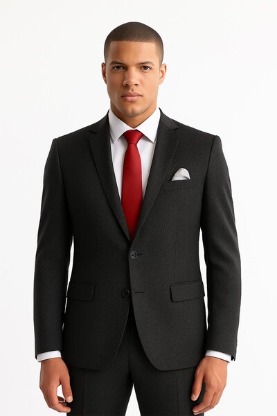 Erkek Tek Ceket Slim Fit - Thumbnail