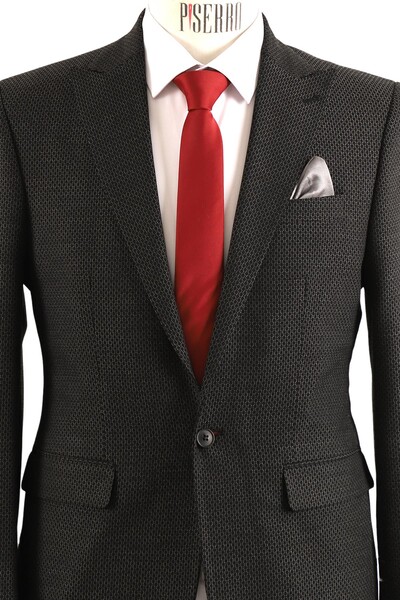 Erkek Tek Ceket Slim Fit - Thumbnail