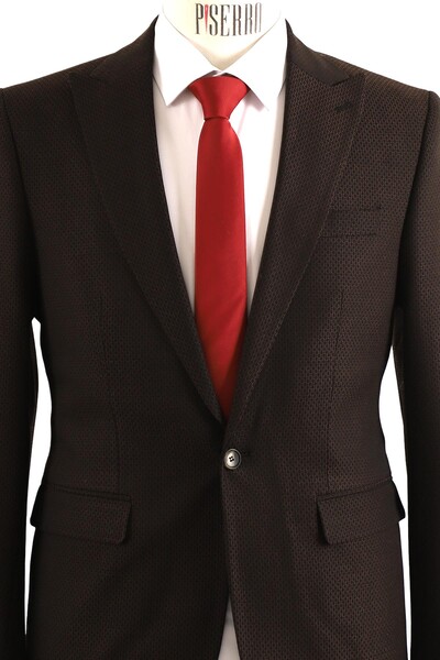 Erkek Tek Ceket Slim Fit - Thumbnail