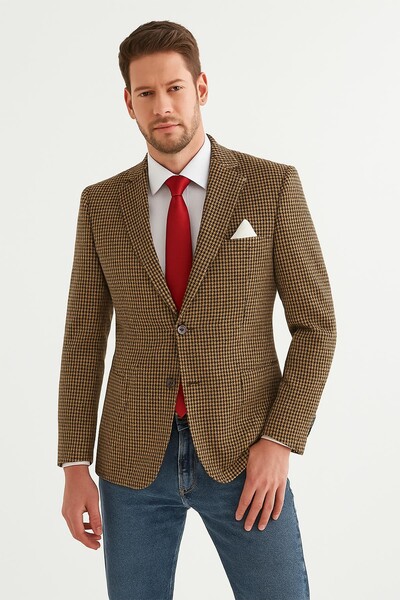 Piserro - Erkek Tek Ceket Slim Fit