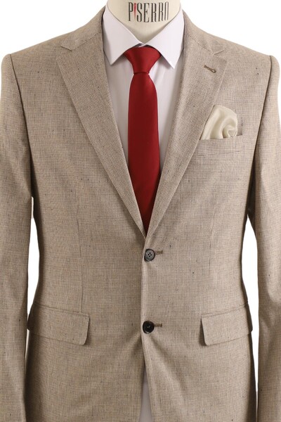 Erkek Tek Ceket Slim Fit - Thumbnail