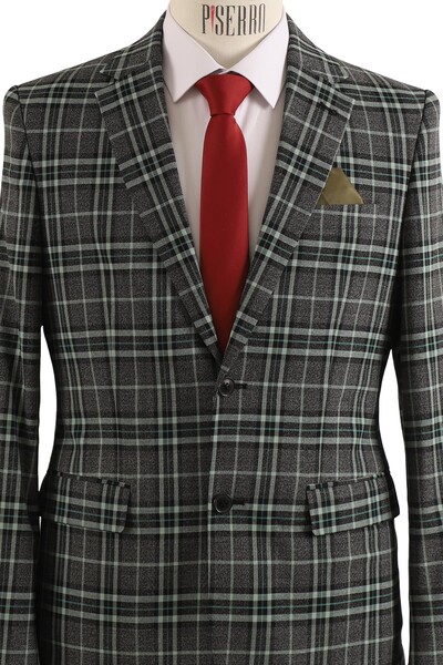 Erkek Tek Ceket Slim Fit - Thumbnail