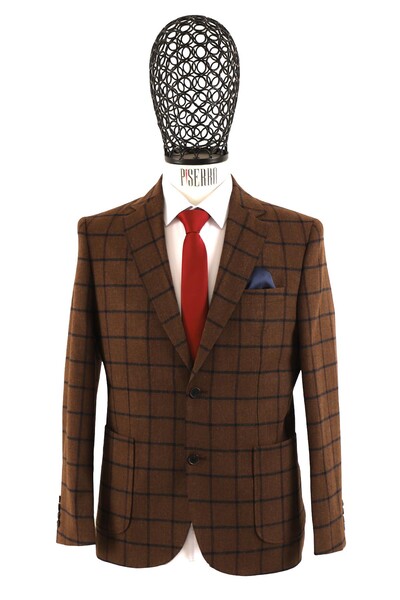 Erkek Tek Ceket Slim Fit - Thumbnail