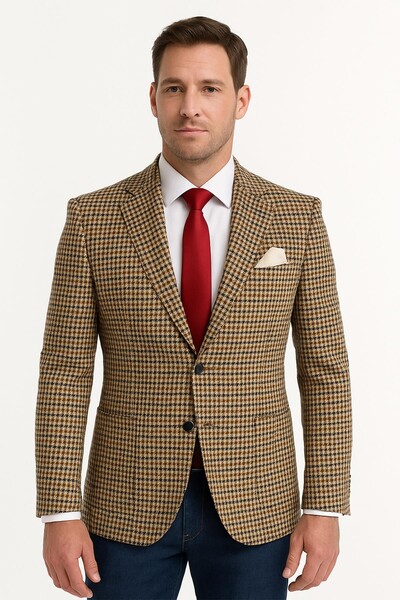 Piserro - Erkek Tek Ceket Slim Fit