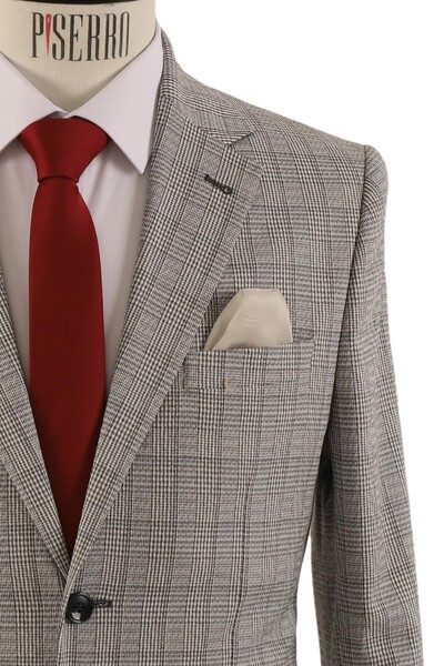 Erkek Tek Ceket Slim Fit - Thumbnail