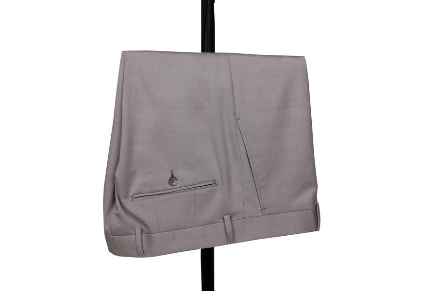 Slim Fit Yünlü Gri Takım Elbise