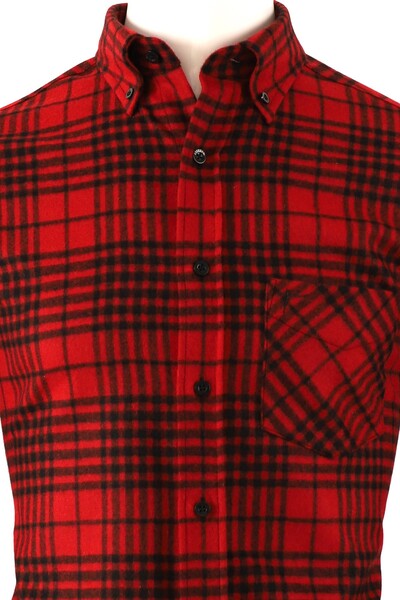 Kareli Regular fit Erkek Oduncu Gömleği - Thumbnail