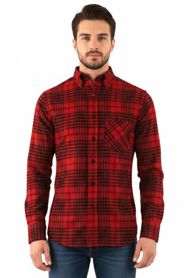 Kareli Regular fit Erkek Oduncu Gömleği