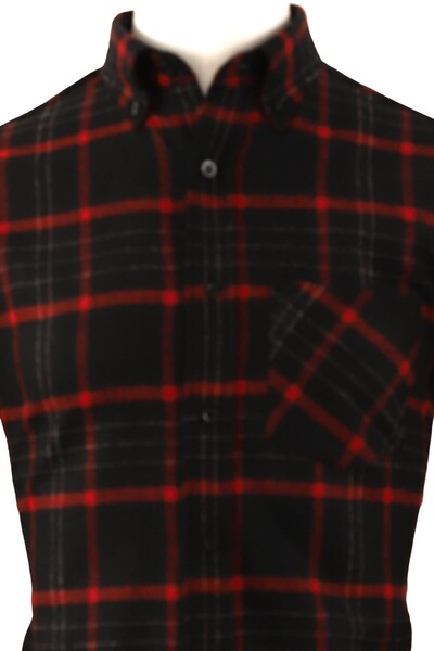 Kareli Regular fit Erkek Oduncu Gömleği - Thumbnail