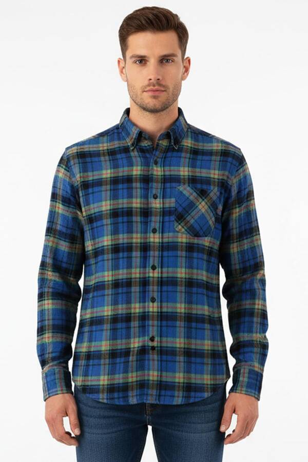 Kareli Regular fit Erkek Oduncu Gömleği