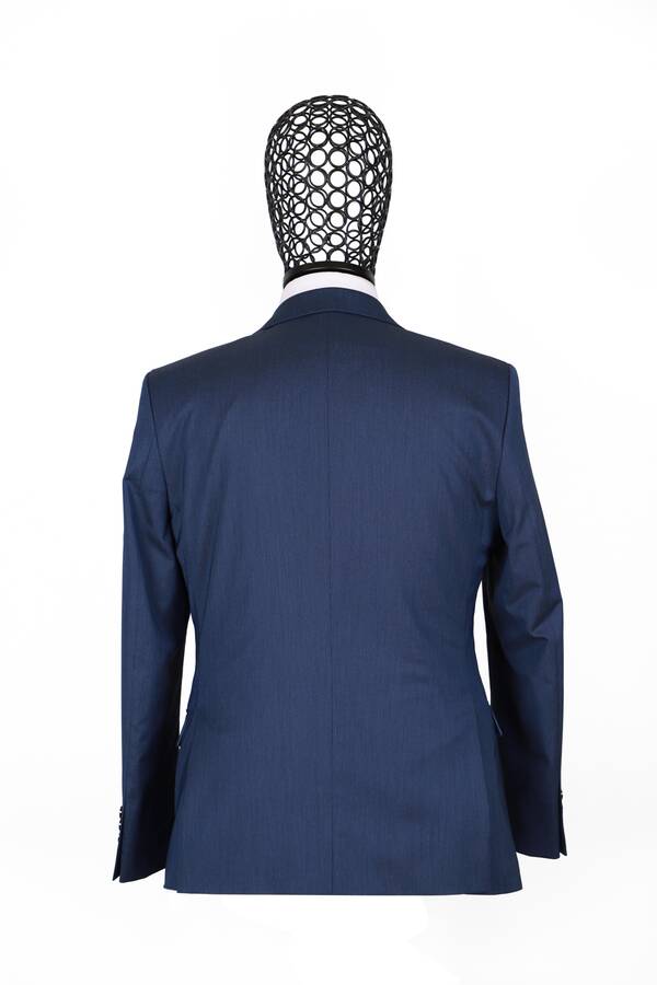 Slim Fit Parlament Mavisi Takım Elbise