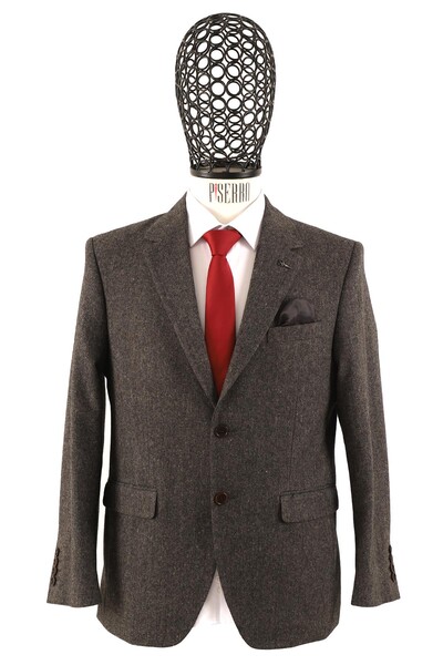 Regular Fit Erkek Tek Ceket - Thumbnail